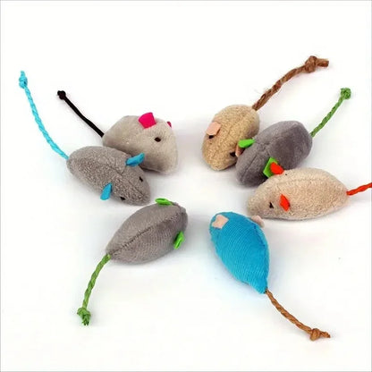 Interactive Plush Cat Toys with Durable Linen for Small Breeds Indoor Play